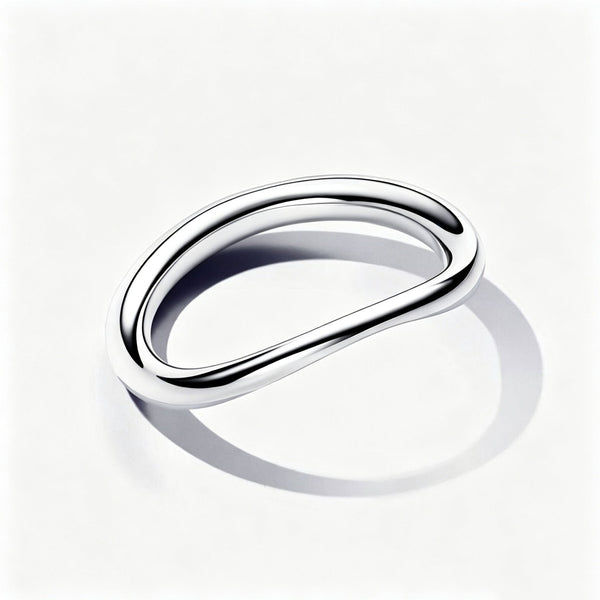 Essence Bandring Organisch Geformt Silber