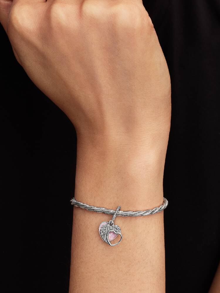 Beautiful Mother Doppelter Charm-Anhänger Sterling-Silber