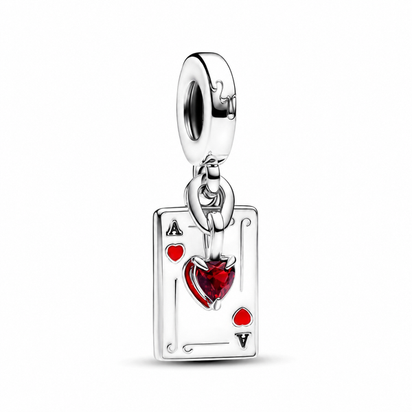 Charm-Anhänger Villains Herzkönigin Kristall Silber