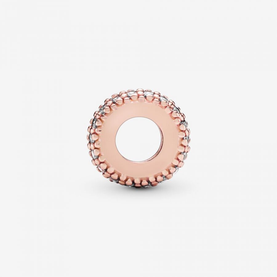 Rose  Charm Klares funkelndes Zwischenelement Zweitbild