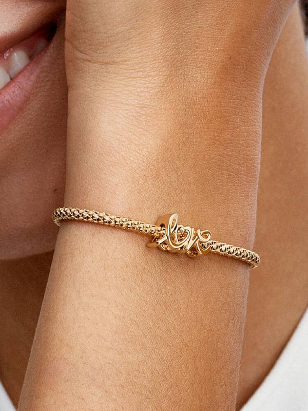 Handgeschriebene Liebe Charm 14 Karat Vergoldung