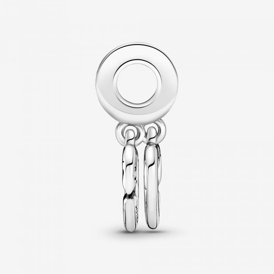 Charm-Anhänger Verbundene Schwester Teilbare Herzen Silber