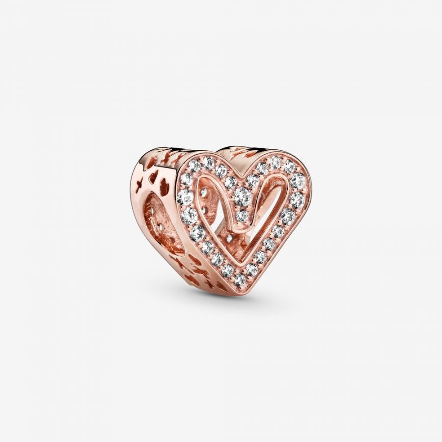 Rose  Charm Funkelndes Freihand-Herz Hauptbild