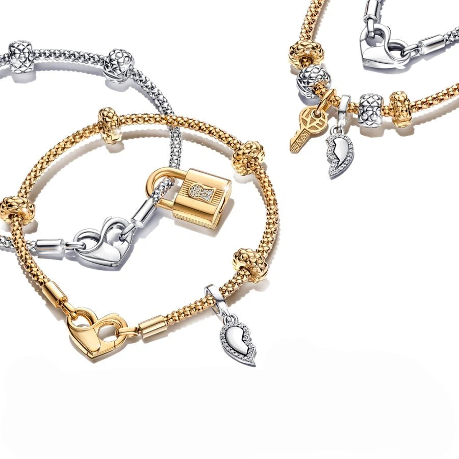 Armband Kugeln & Pavé Vergoldet