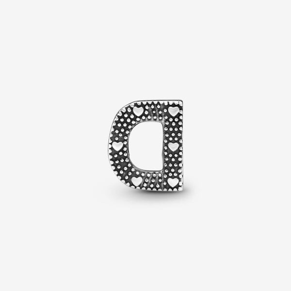 Charm Buchstabe Letter D Silber