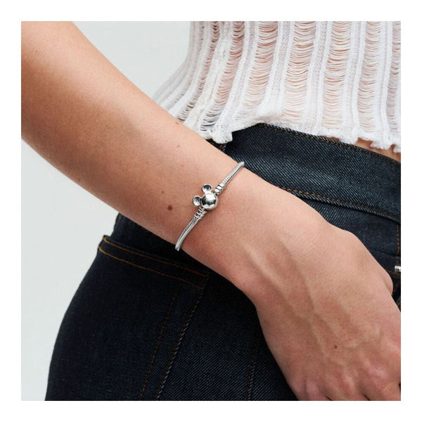 Gliederarmband Moments Micky Maus Verschluss Silber