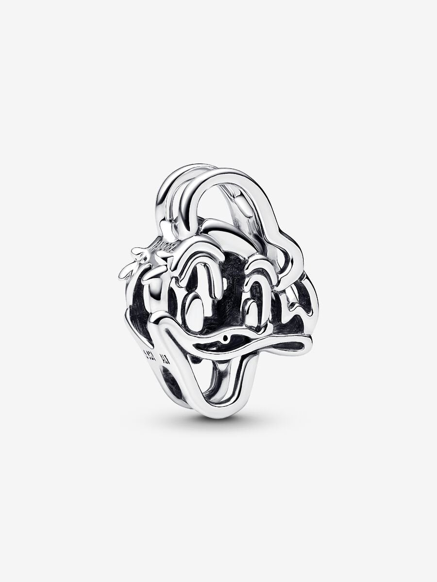 Donald Duck Offen gearbeiteter Charm-Anhänger Sterling-Silber