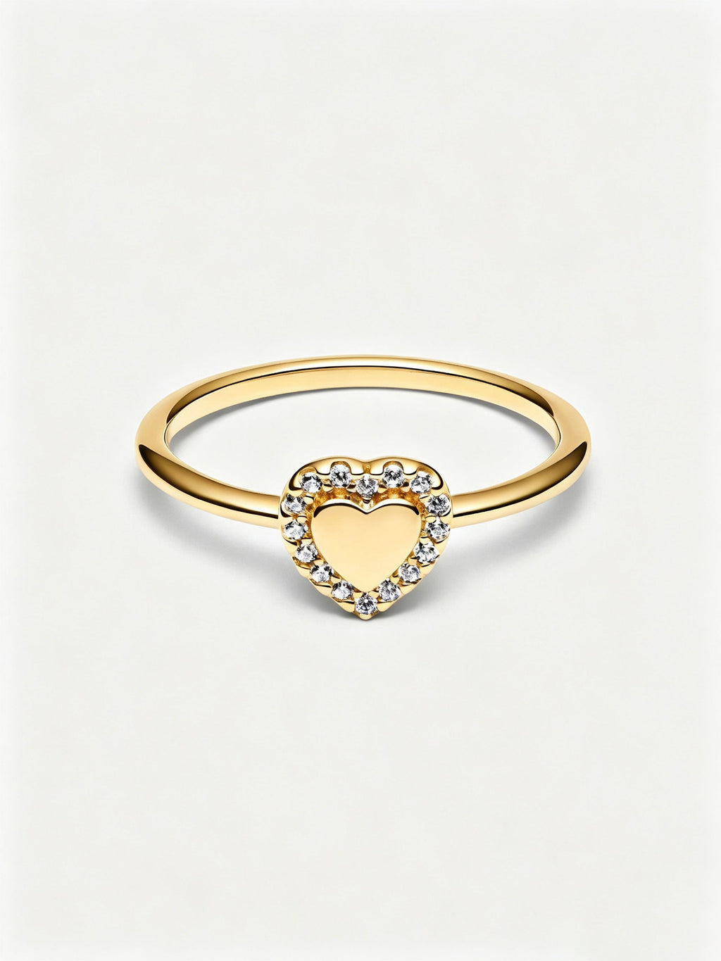 Gravierbarer Herz Strahlenkranz Ring