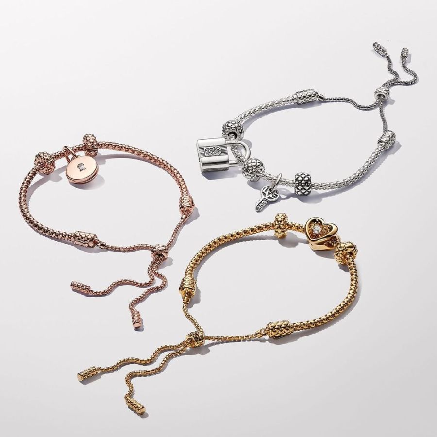 Nietenarmband Schiebeverschluss Vergoldet 563090C00