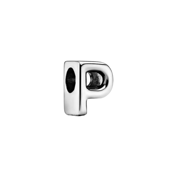 Charm Buchstabe Letter P Silber