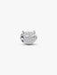 Strukturierte Eule Mini-Charm Sterling-Silber