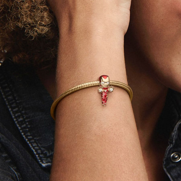 Charm The Avengers Iron Man 14k Vergoldet