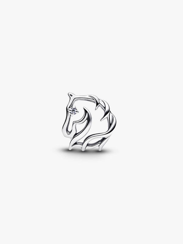 Pferd Offen gearbeitetes Charm Sterling-Silber