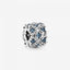 Charm Blaues Klares Funkeln Silber
