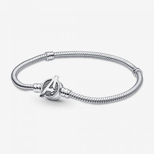 Gliederarmband The Avengers Logo-Verschluss Silber