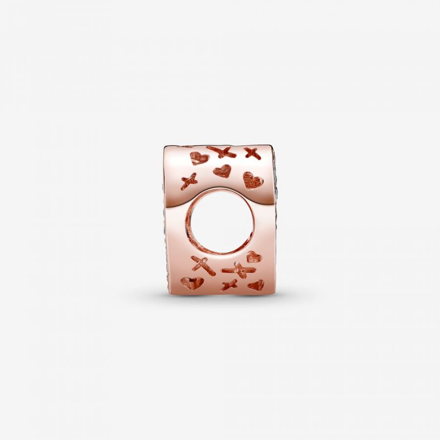 Rose  Charm Funkelndes Freihand-Herz