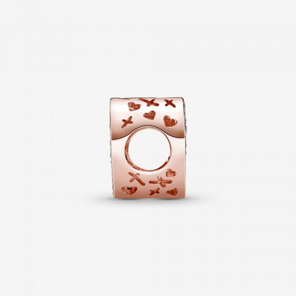 Rose  Charm Funkelndes Freihand-Herz