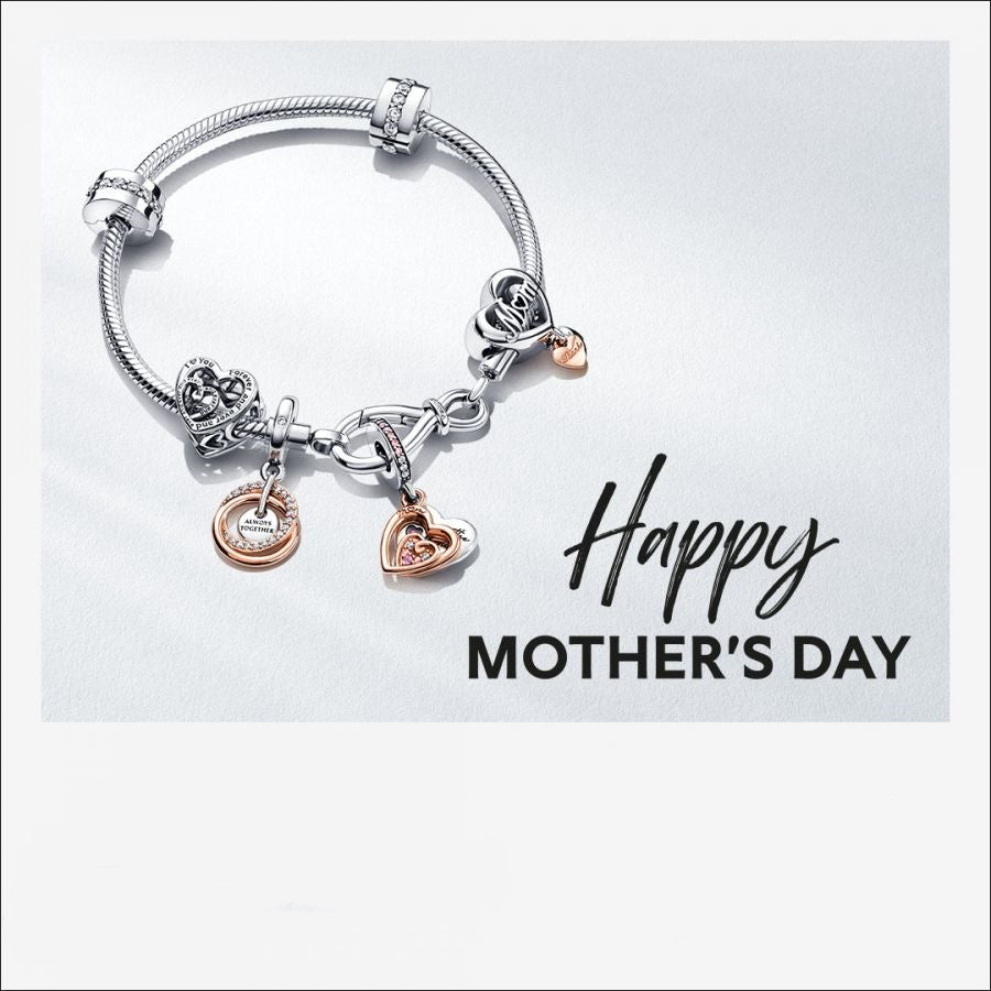 Clip-Charm Familie Für Immer Pavé Zirkonia Sterling-Silber