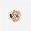 Charm Funkelndes Auge der Vorsehung 14k Rosé Vergoldet