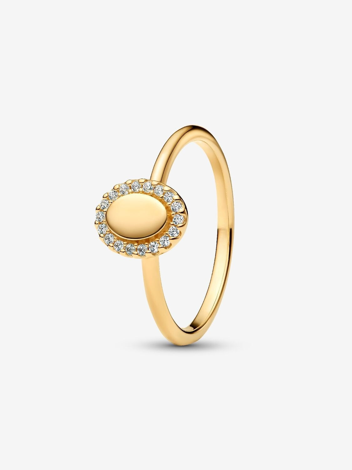 Gravierbarer Ovaler Strahlenkranz Ring