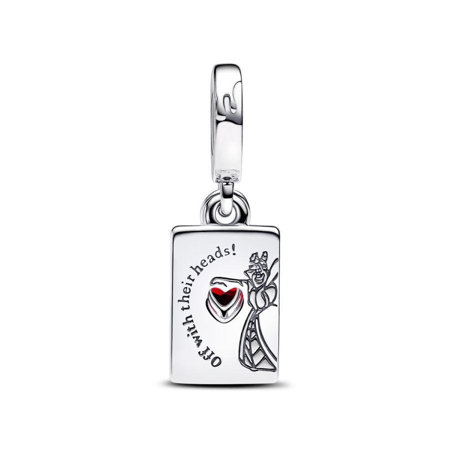 Charm-Anhänger Villains Herzkönigin Kristall Silber