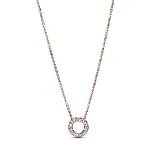 Rose 387436C01 Halskette mit Anhänger Logo Pavé-Kreis 45 cm