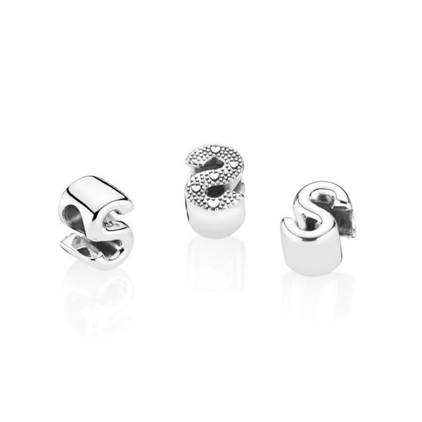 Charm Buchstabe Letter S Silber