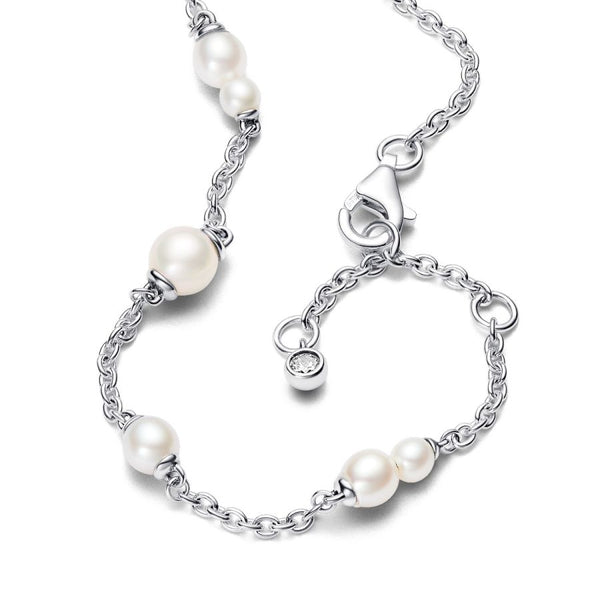 Kettenarmband Süßwasserzuchtperle Silber