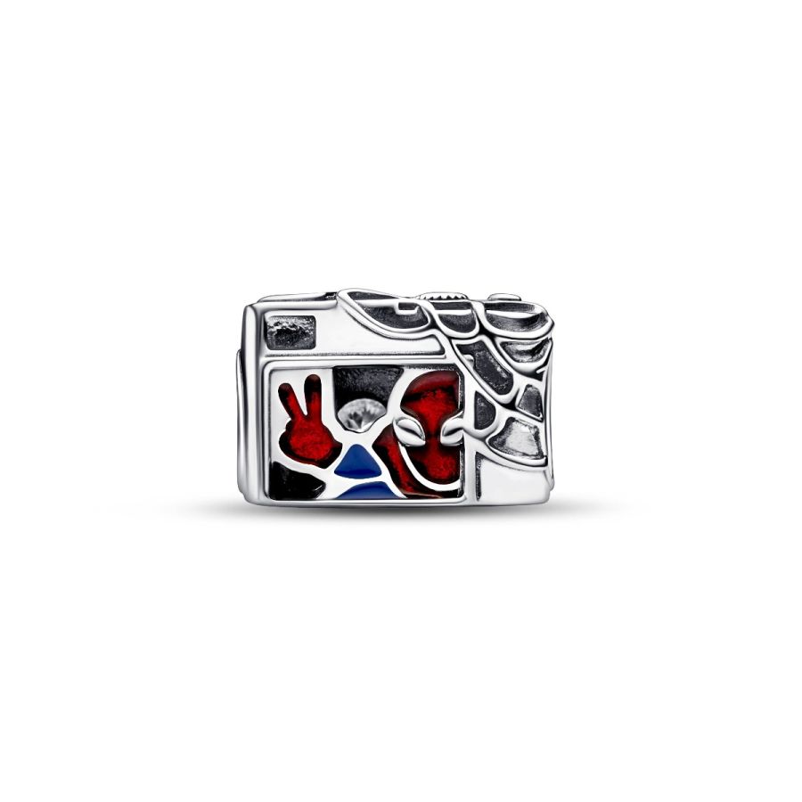 Charm Spider-Man Kamera Selfie Sterling-Silber