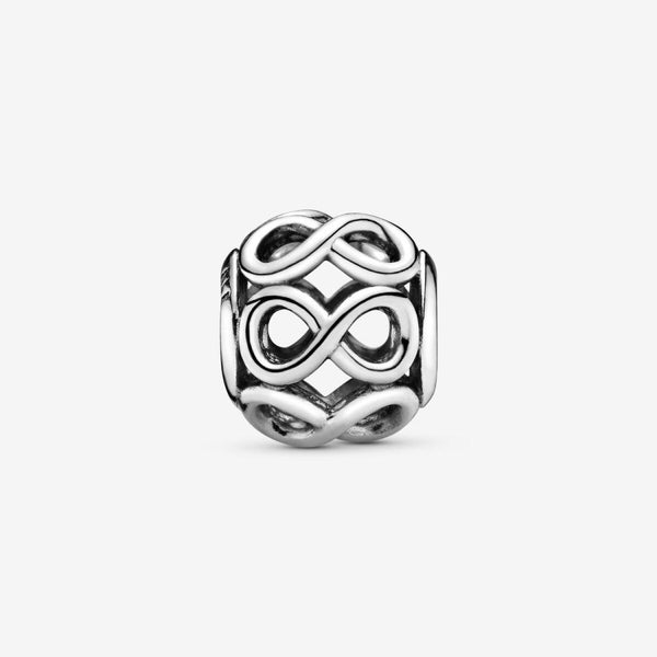 Charm Offen Unendlichkeits-Symbol Sterlingsilber