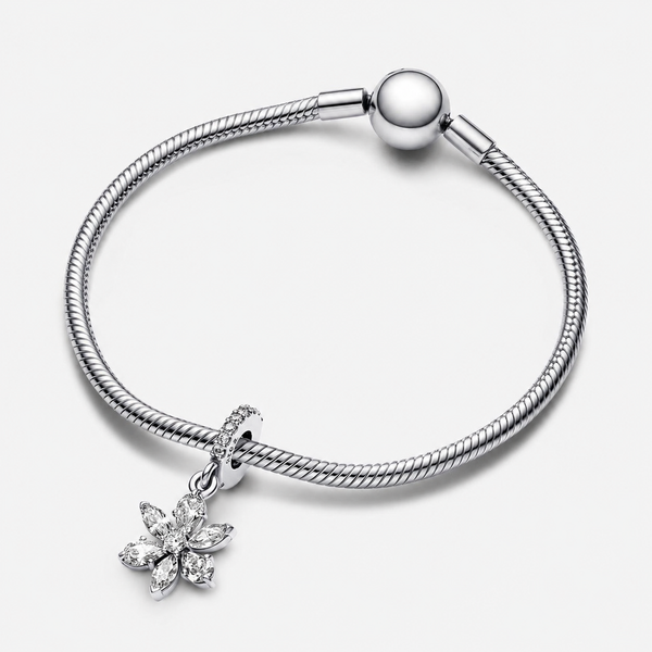 Charm-Anhänger Herbarium Cluster Zirkon Sterling-Silber