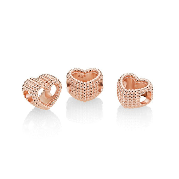 Rose  Original Charm Beaded Heart